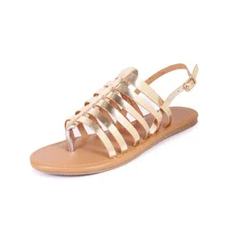 WZAYA Open Toe Flat With Backstrap image 3