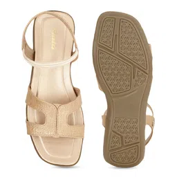 Bata Textured Open Toe Flats image 4