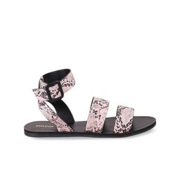 Mochi Printed Open Toe Flats With Ankle Loop image 3