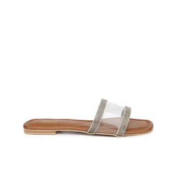 Inc 5 Embellished Open Toe Flats image 4