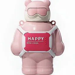Little Surprise Box LLP Pink & Off White Stainless Steel Single Wall Vacuum Water Bottle-picture-49