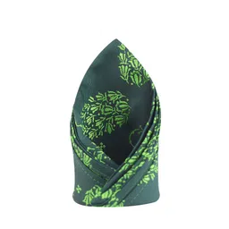 KOVOVE Men Green & Grey Printed Pocket Square-picture-22