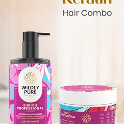 Wildly Pure Professional Set Of Enrich Shampoo - 300ml & Shield Hair Mask - 200ml-41