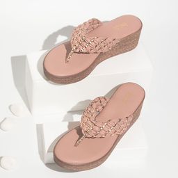 Inc 5 Woven Design Wedge Heels-40