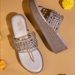 Inc 5 Woven Design Wedge Heels-16