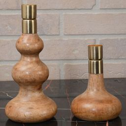 Maison Modern Unisex Brown Candle Holders-image-1