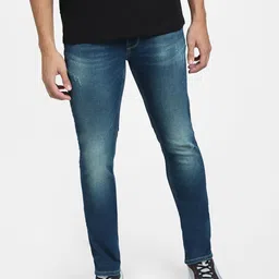 Jack & Jones Men Skinny Fit Low-Rise Low Distress Heavy Fade Jeans-picture-44
