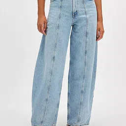 LULU & SKY Women Straight Fit High-Rise Low Distress Heavy Fade Jeans-picture-44