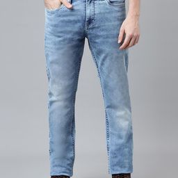 Woodland Men Slim Fit Low Distress Heavy Fade Jeans-image-30