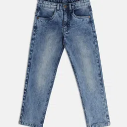 MINI KLUB Boys Denim Regular Fit Clean Look Mid-Rise Heavy Fade Jeans-image-51