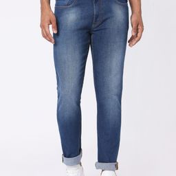 MERCHANT MARINE Men Blue Slim Fit Heavy Fade Jeans-image-14