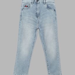 Blue Giraffe Girls Blue Heavy Fade Jeans-picture-2