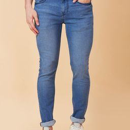 Being Human Men Slim Fit Mid-Rise Dark Shade Light Fade Clean Look Jeans-image-31