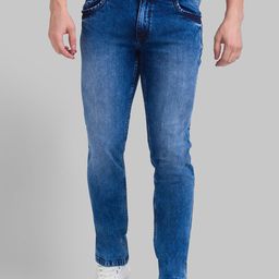 Parx Men Blue Tapered Fit Light Fade Stretchable Jeans-image-79