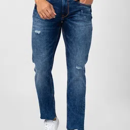 SPYKAR Men Mildly Distressed Heavy Fade Jeans-picture-13