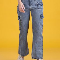 The Dance Bible Women Straight Fit Mildly Distressed Heavy Fade Jeans-image-81