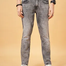 SF JEANS by Pantaloons Men Slim Fit Clean Look Heavy Fade Jeans-image-93