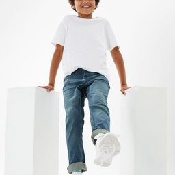 Marks & Spencer Boys Blue High-Rise Light Fade Jeans-image-27