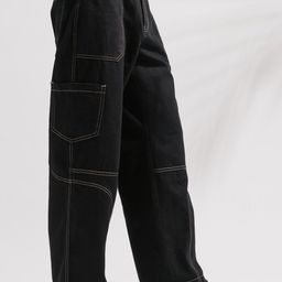 FREAKINS Men Straight Fit High-Rise Pure Cotton Cargo Jeans-image-87