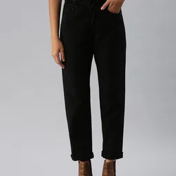 SHOWOFF Women Black Straight Fit High-Rise Jeans-image-93