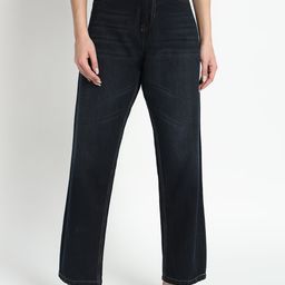AngelFab Women Jean Clean Look Straight Fit High-Rise Cotton Jeans-picture-14