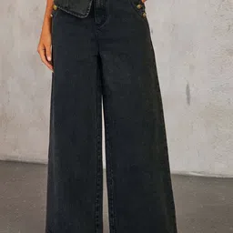 LULU & SKY Women Wide Leg High-Rise Jeans-picture-5