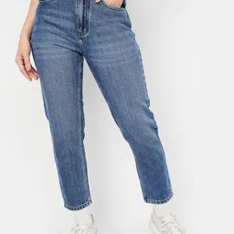 max Women Cotton Light Fade Mid-Rise Casual Jeans-image-48