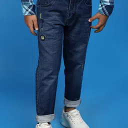 V-Mart Boys Clean Look Light Fade Cotton Jeans-44
