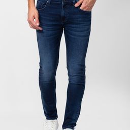 SPYKAR Men Blue Super Skinny Fit Low-Rise Light Fade Jeans-image-80