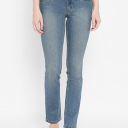 I Love She Women Blue Straight Fit Light Fade Jeans-image-64