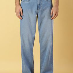 Thomas Scott Men Comfort Relaxed Fit Clean Look Light Fade Cotton Baggy Jeans-image-81