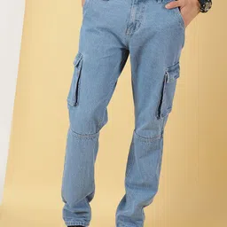Thomas Scott Men Comfort Relaxed Fit Pure Cotton Jeans-image-98