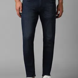 Louis Philippe Jeans Men Mid-Rise Slim Fit Light Fade Pure Cotton Jeans-image-88