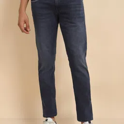 Allen Solly Men Slim Fit Mid-Rise Light Fade Dark Shade Clean Look Stretchable Jeans-image-71