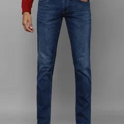 Allen Solly Men Slim Fit Mid-Rise Light Fade Dark Shade Clean Look Stretchable Jeans-image-10