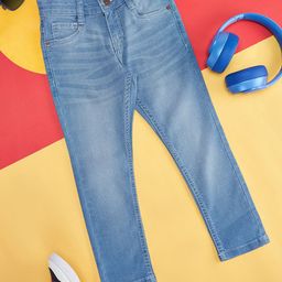 Pantaloons Junior Boys Clean Look Light Fade Stretchable Jeans-image-92