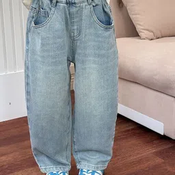 LULU & SKY Girls High-Rise Highly Distressed Light Fade Jeans-image-22