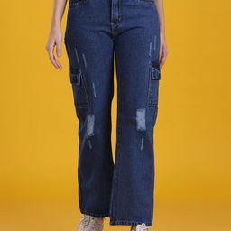 The Dance Bible Women Straight Fit Mildly Distressed Light Fade Jeans-image-82