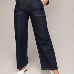 Campus Sutra Women Smart Slash Knee Jeans-image-87