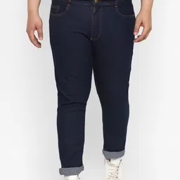 Urbano Plus Men Blue Solid Mid Rise Jeans-image-47