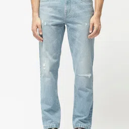 RARE RABBIT Men Trika Carrot Fit Mid Rise Stretchable Jeans-image-98