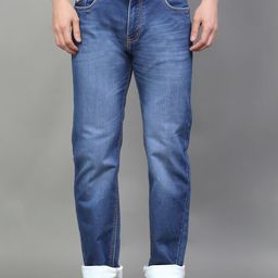 LOUIS STITCH Men Light Fade Clean Look Stretchable Jeans-image-17
