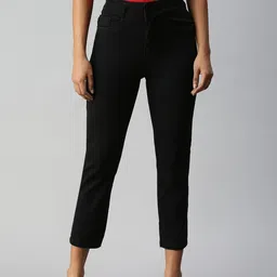 SHOWOFF Women Black Mom Fit High-Rise Stretchable Jeans-image-72