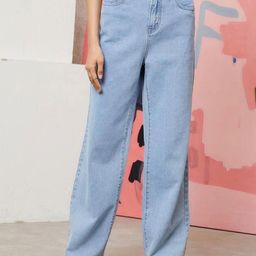zayla Women Comfort Wide Leg High-Rise Stretchable Jeans-image-61
