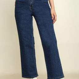 zayla Women Comfort Wide Leg High-Rise Stretchable Jeans-image-63