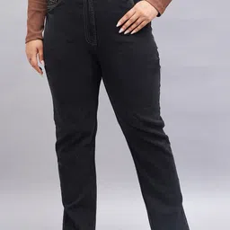 Sztori Women Plus Size Relaxed Fit High-Rise Clean Look Stretchable Jeans-picture-11