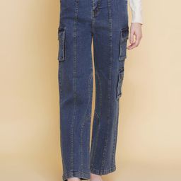 VESTIDO MODAS Women Straight Fit High-Rise Cotton Stretchable Jeans-image-87