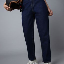 High Star Women Mom Fit High-Rise Clean Look Stretchable Jeans-image-63