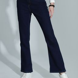 High Star Women Bootcut High-Rise Clean Look Stretchable Jeans-image-27