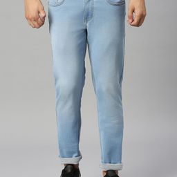 Harvard Blue Men Slim Fit Low-Rise Clean Look Light Fade Stretchable Jeans-image-22